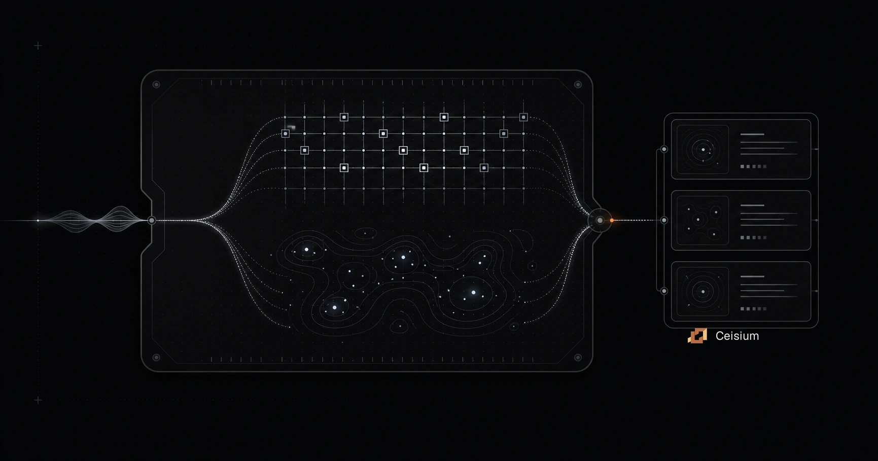 A query splits into a precise token path and a semantic neighborhood, then becomes one ranked shortlist.